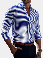 LAURENT MONACO | CHEMISE À RAYURES POUR HOMMES