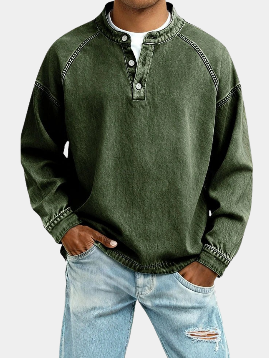 LAURENT MONACO | CHEMISE HENLEY POUR HOMMES