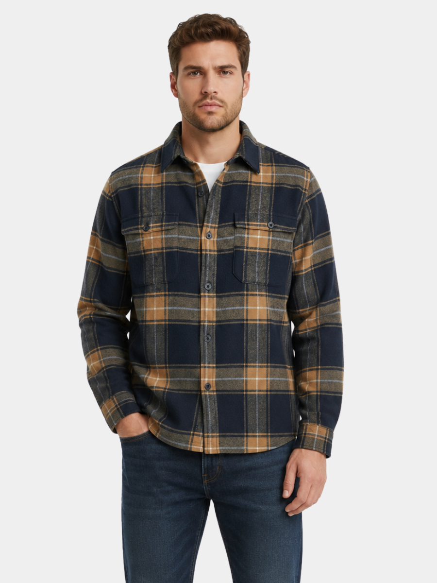 LAURENT MONACO | CHEMISE COSY EN FLANELLE À CARREAUX POUR HOMMES