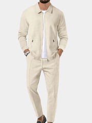 LAURENT MONACO | ENSEMBLE TRICOT GAUFRÉ CLASSIQUE POUR HOMME