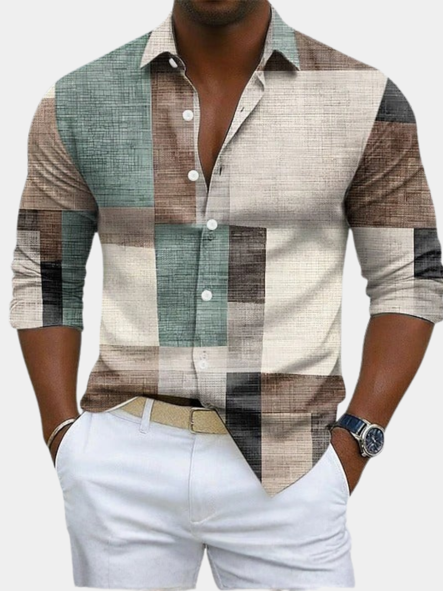 LAURENT MONACO | CHEMISE GÉOMÉTRIQUE POUR HOMME