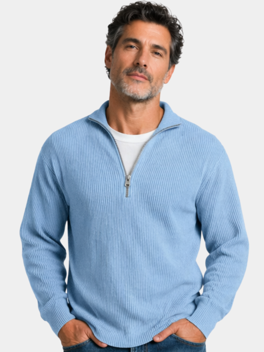 LAURENT MONACO | PULL EN TRICOT ZIP POUR HOMMES