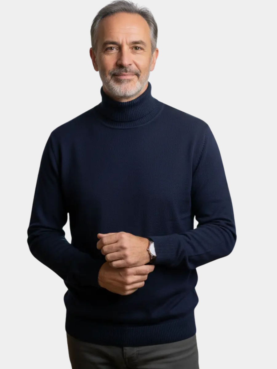 LAURENT MONACO | PULL À COL ROULE EN MAILLE POUR HOMME