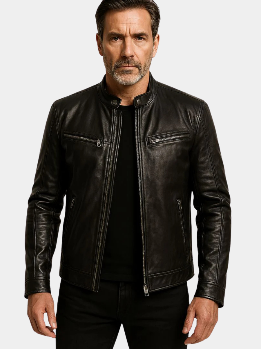 LAURENT MONACO | VESTE COL MONTANT COUPE SLIM POUR HOMME