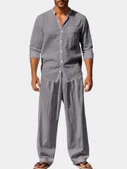 LAURENT MONACO | ENSEMBLE EN LIN CLASSIQUE POUR HOMMES