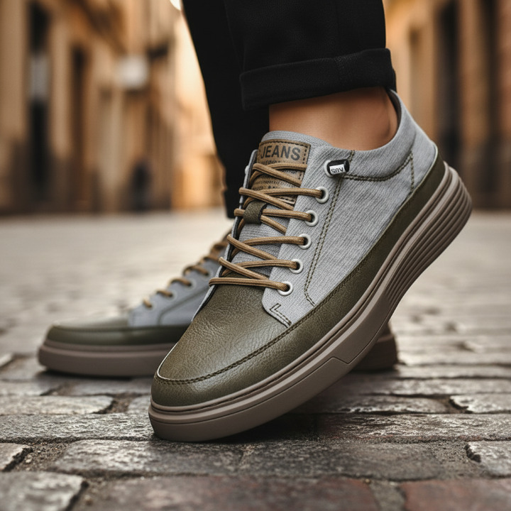 LAURENT MONACO | BASKETS EN CUIR POUR HOMME