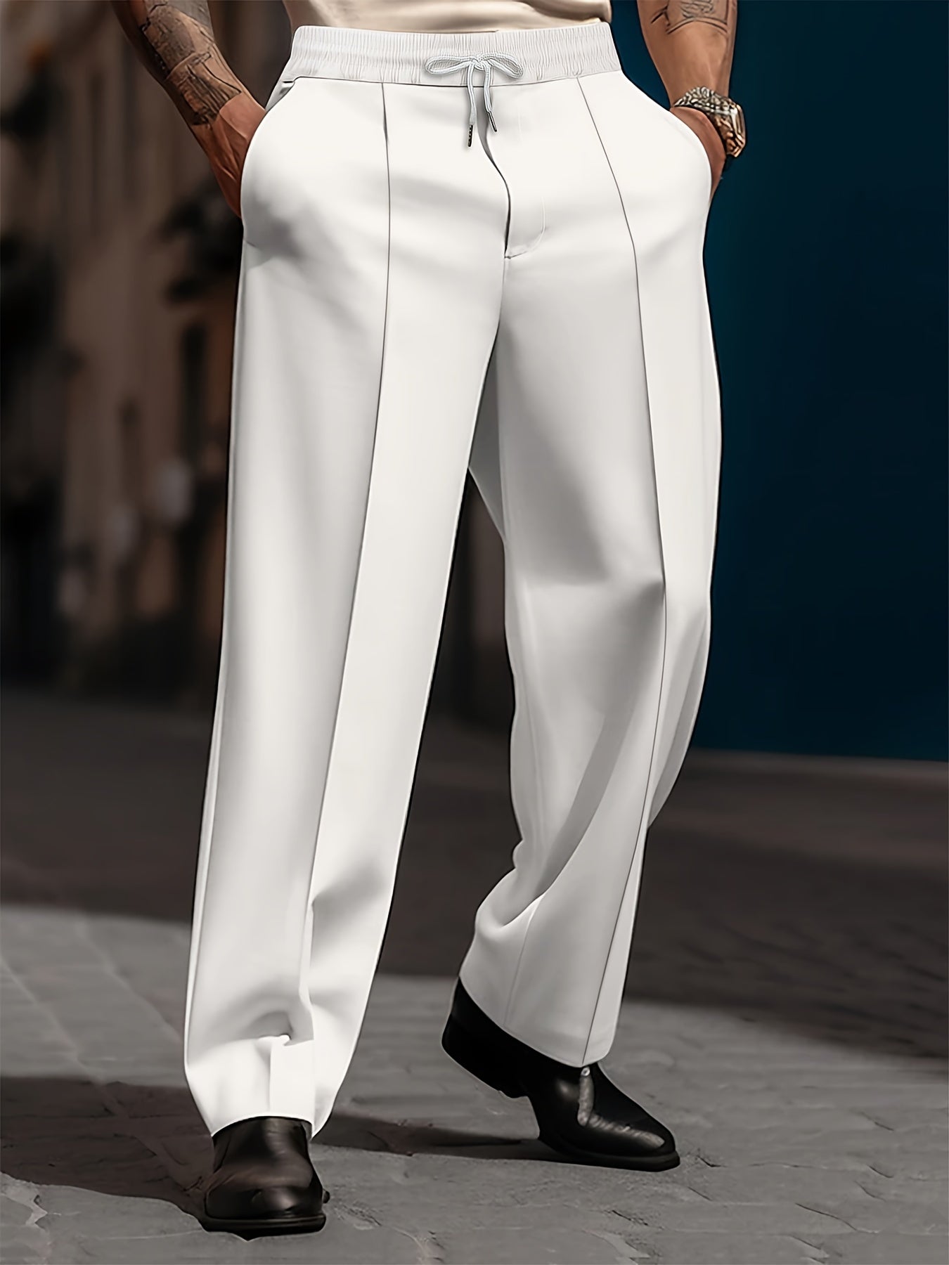 LAURENT MONACO | PANTALON CLASSIQUE DÉCONTRACTÉ POUR HOMMES