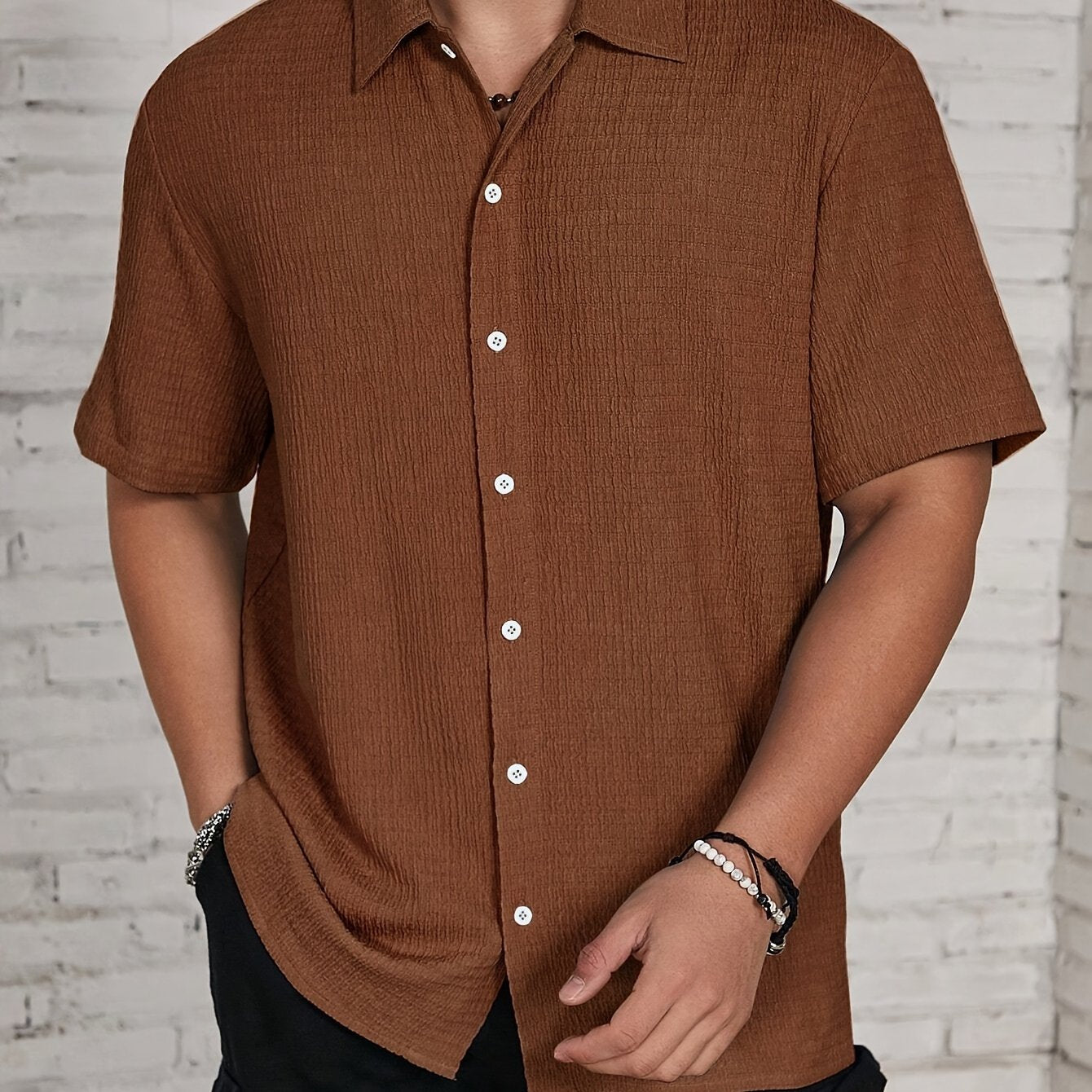 LAURENT MONACO | CHEMISE DE PRINTEMPS CLASSIQUE POUR HOMMES