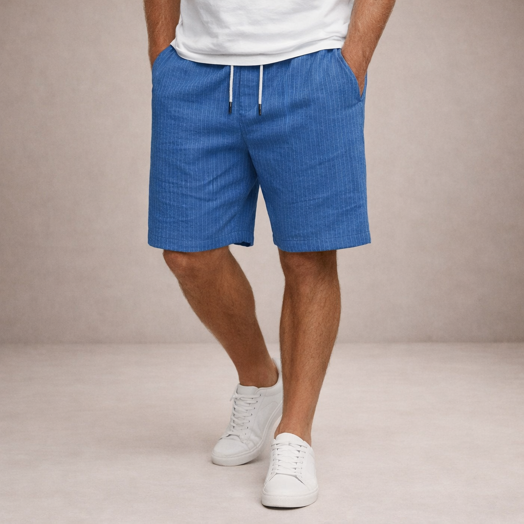 LAURENT MONACO | SHORTS D'ÉTÉ EN LIN POUR HOMMES
