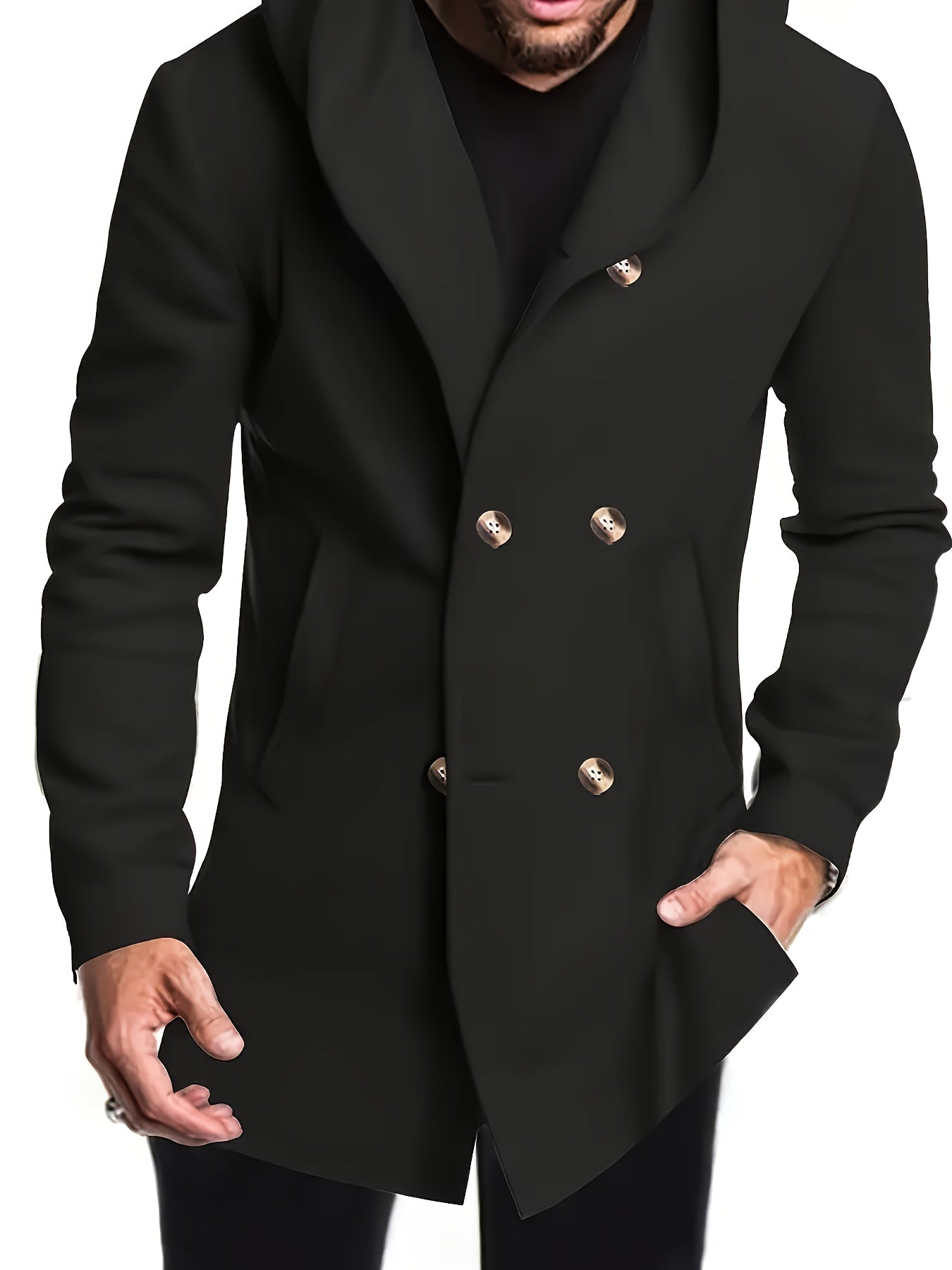 LAURENT MONACO | MANTEAU MIDI À CAPUCHE POUR HOMMES