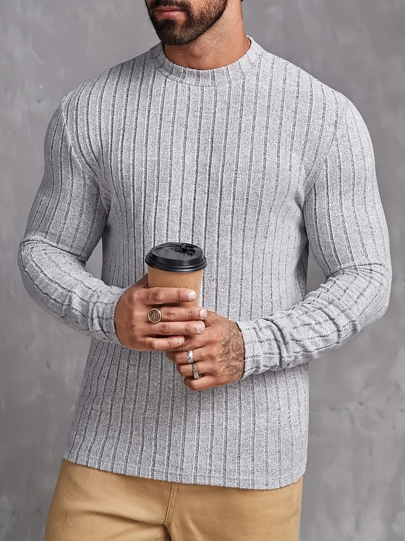 LAURENT MONACO | PULL À RAYURES COTONNÉES POUR HOMMES