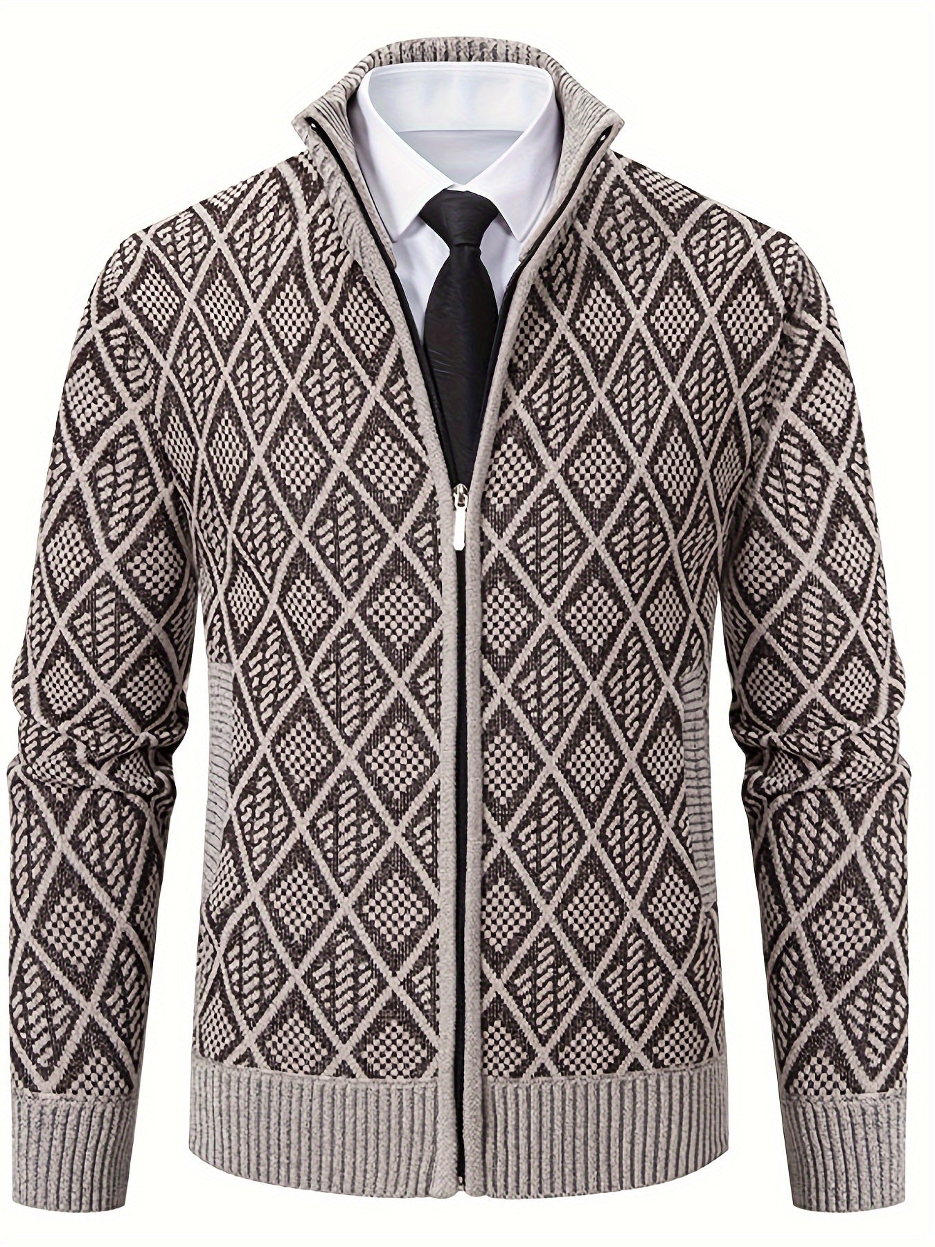 LAURENT MONACO | PULL EN MAILLE GÉOMÉTRIQUE POUR HOMMES