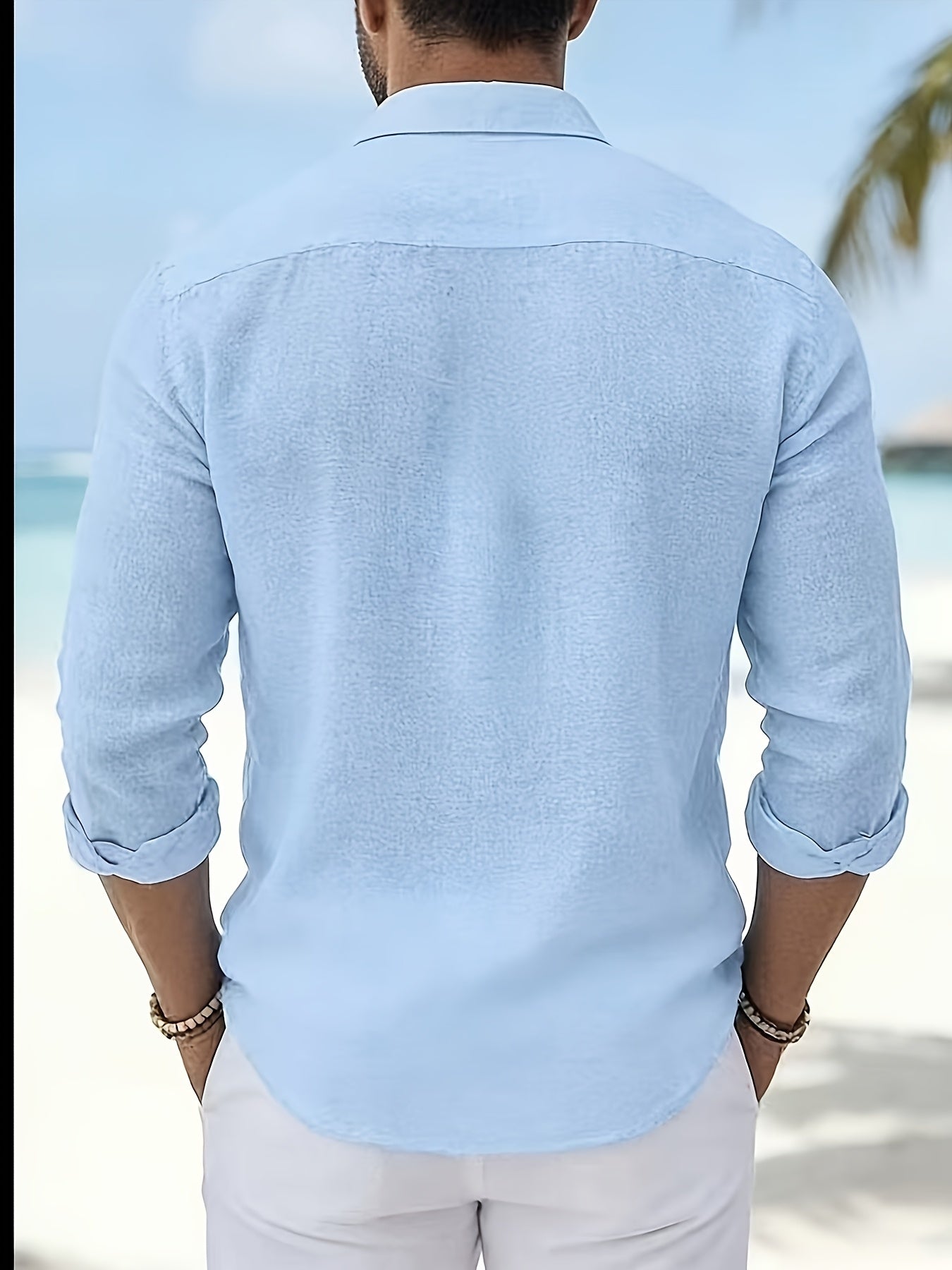 LAURENT MONACO | CHEMISE EN MÉLANGE DE LIN POUR HOMME