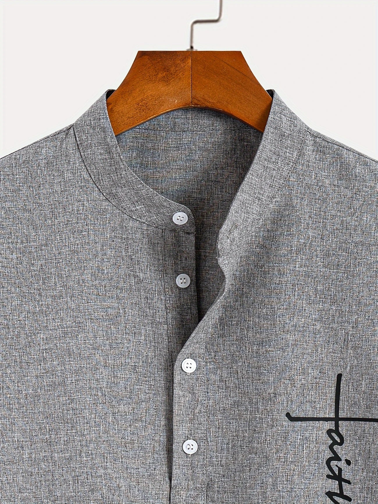 LAURENT MONACO | CHEMISE À COL MONTANT POUR HOMMES