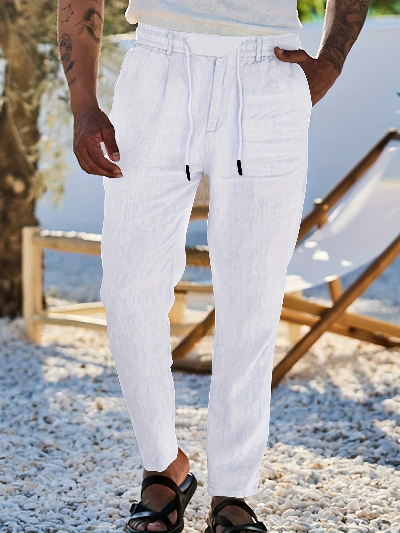 LAURENT MONACO | PANTALON À JAMBE DROITE POUR HOMMES