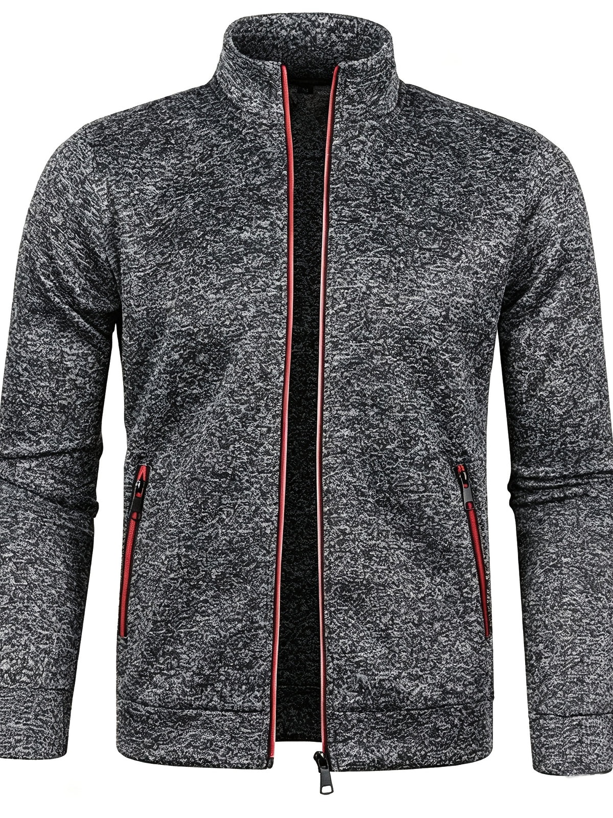 LAURENT MONACO | VESTE EN TRICOT À COL FERMÉ PAR UNE FERMETURE ÉCLAIR POUR HOMMES