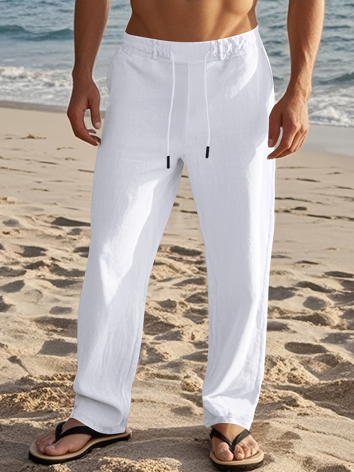 LAURENT MONACO | PANTALON EN LIN POUR HOMMES
