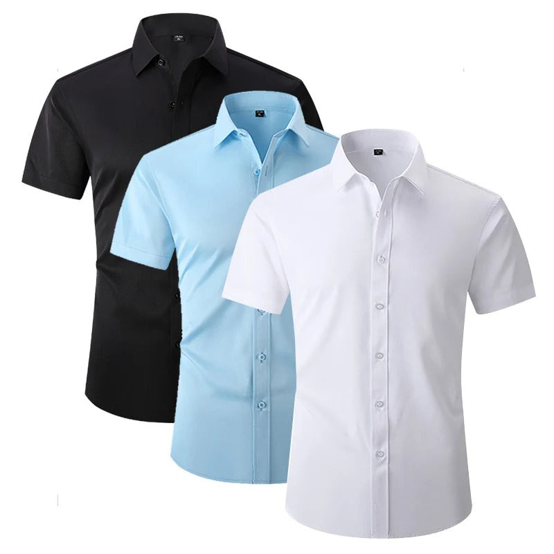LAURENT MONACO | CHEMISE CHIC À MANCHES COURTES POUR HOMMES