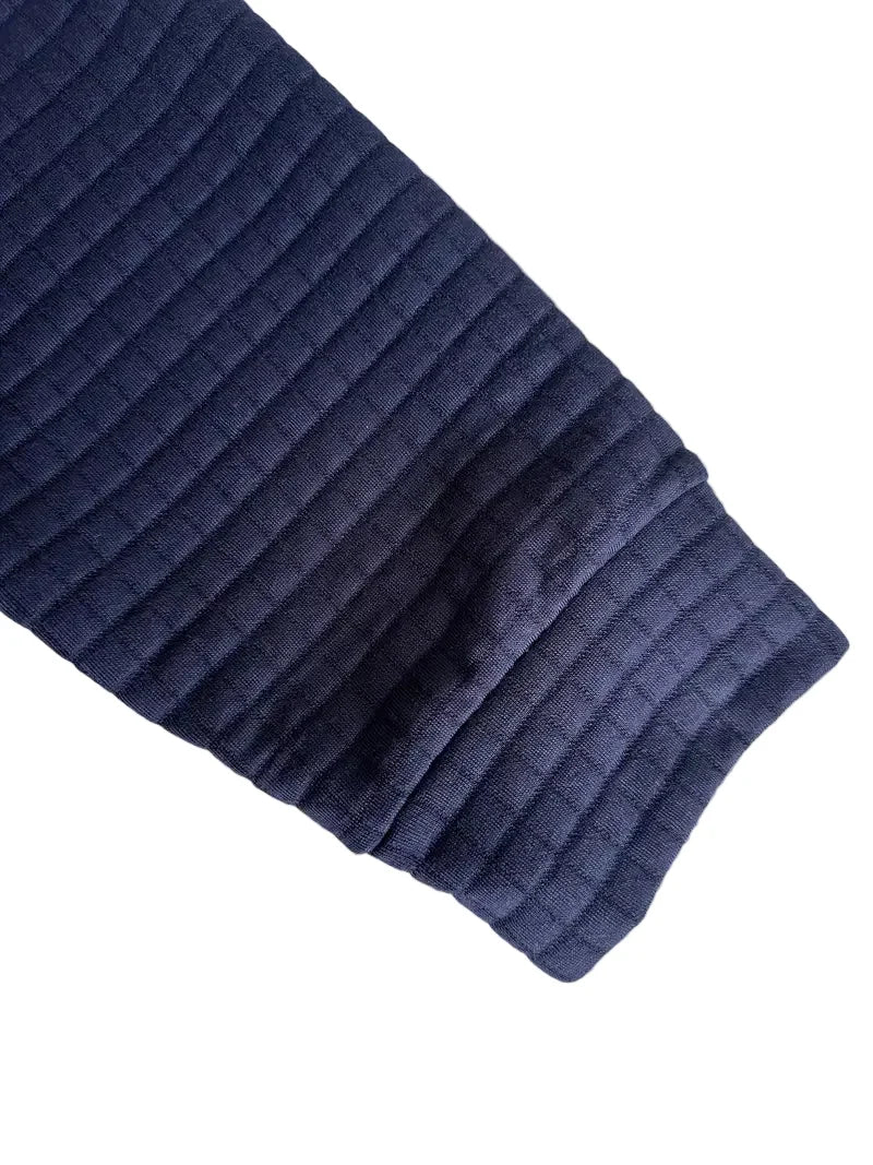 LAURENT MONACO | POLO À MANCHES LONGUES EN TISSU GAUFFRÉ POUR HOMMES
