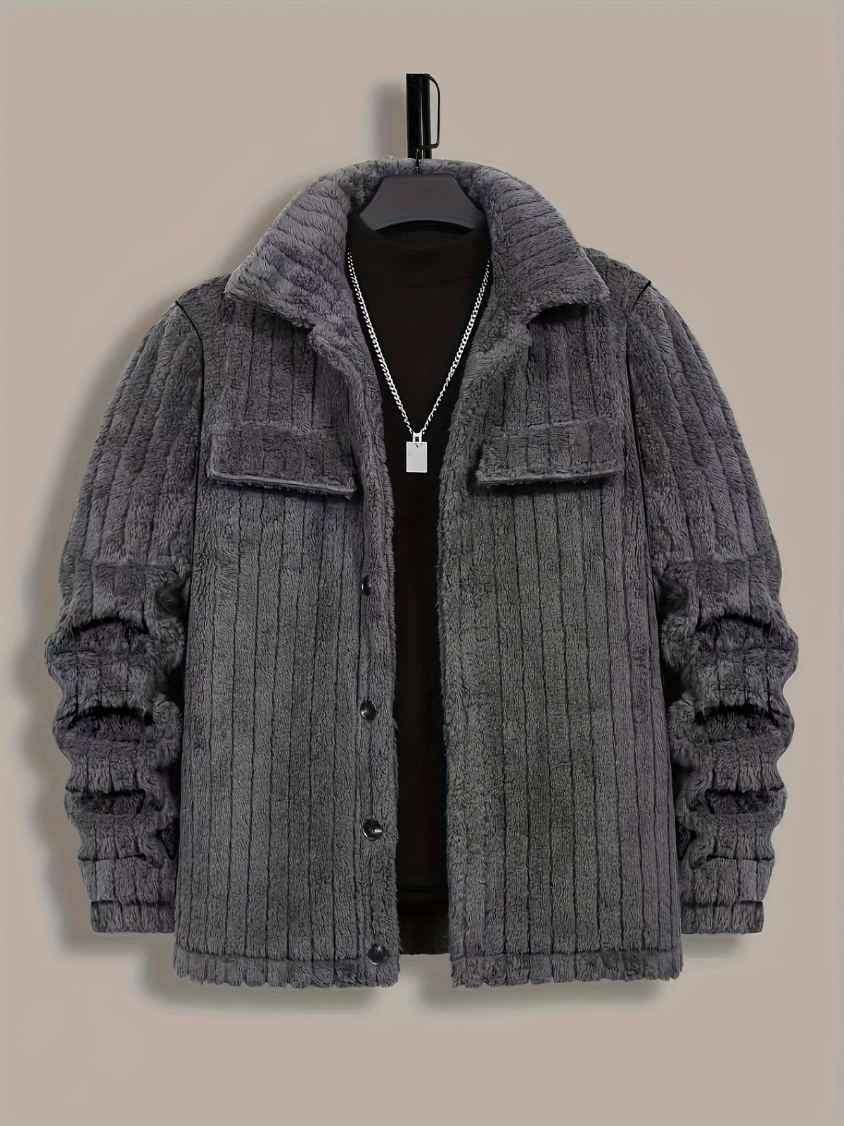 LAURENT MONACO | VESTE EN MAILLE À RAYURES POUR HOMMES