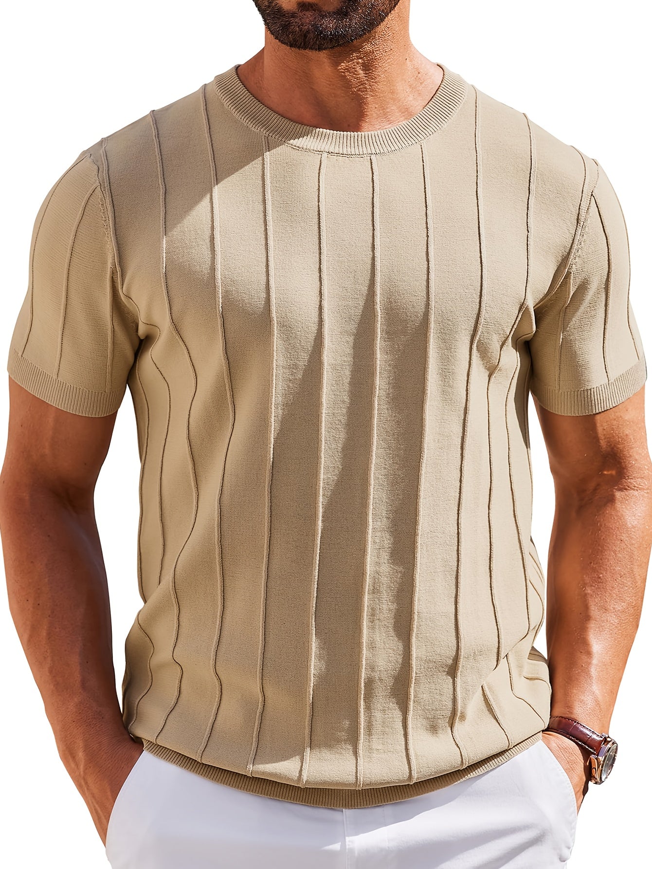 LAURENT MONACO | CHEMISE EN MAILLE COTONNÉE POUR HOMMES