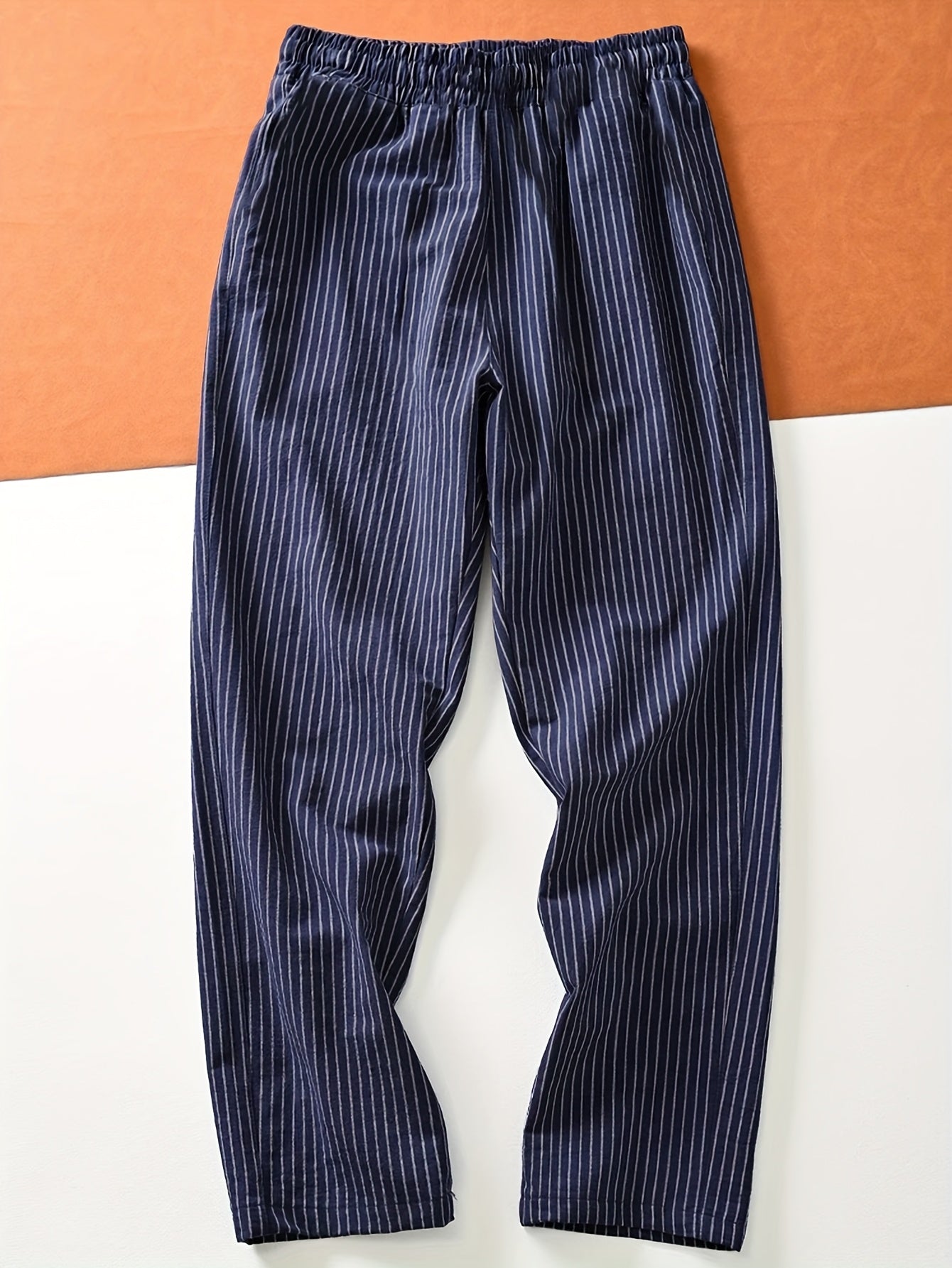LAURENT MONACO | PANTALON DÉCONTRACTÉ À RAYURES POUR HOMMES