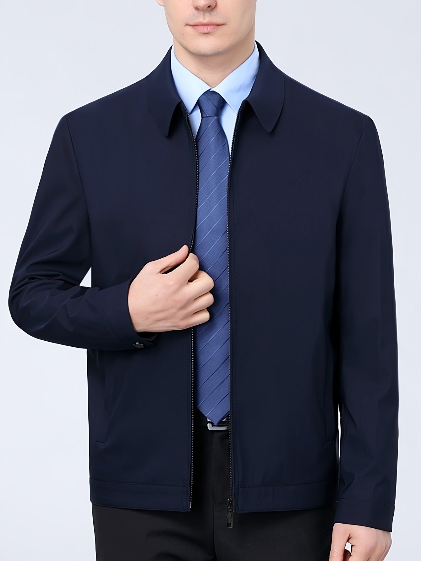 LAURENT MONACO | VESTE DE TRAVAIL À FERMETURE ÉCLAIR POUR HOMMES