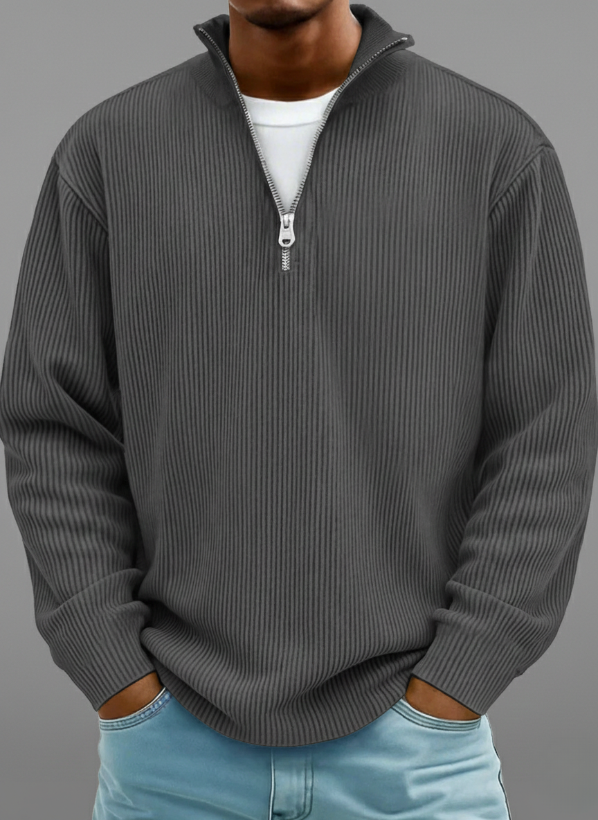 LAURENT MONACO | PULL DEMI-ZIP POUR HOMME