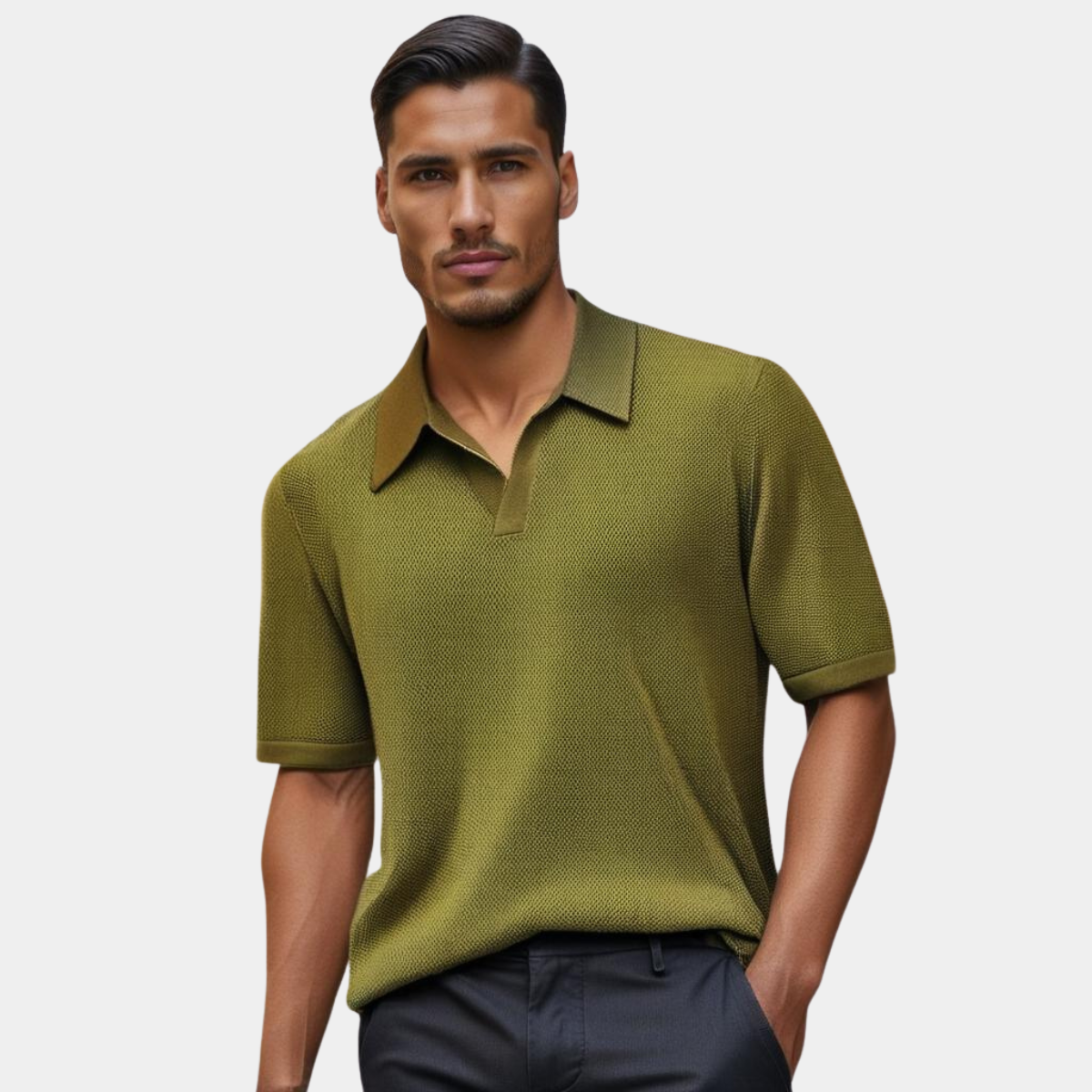 LAURENT MONACO | POLO EN TRICOT MODERNE POUR HOMMES