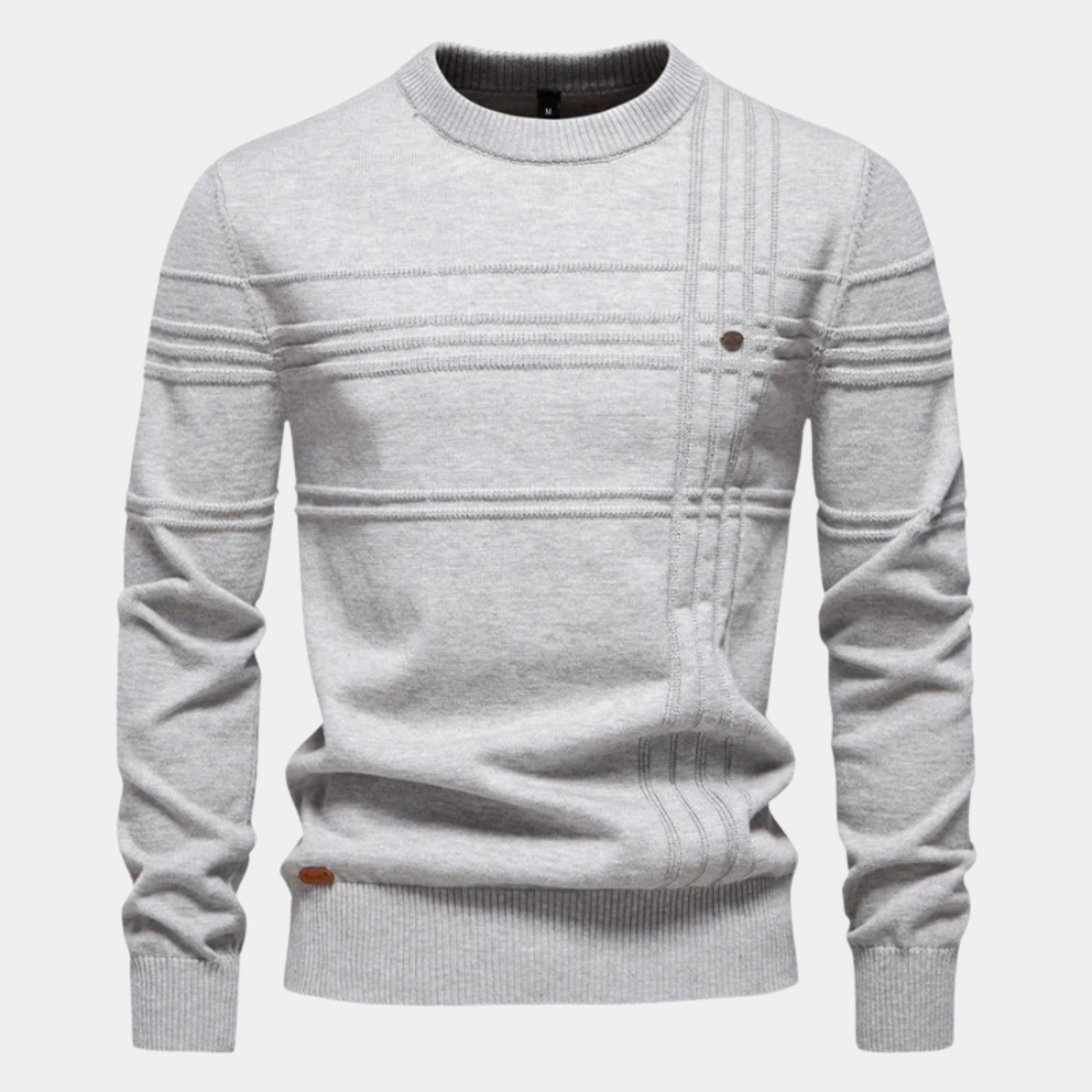 LAURENT MONACO | MAILLE HOMME À MOTIF CARREAU