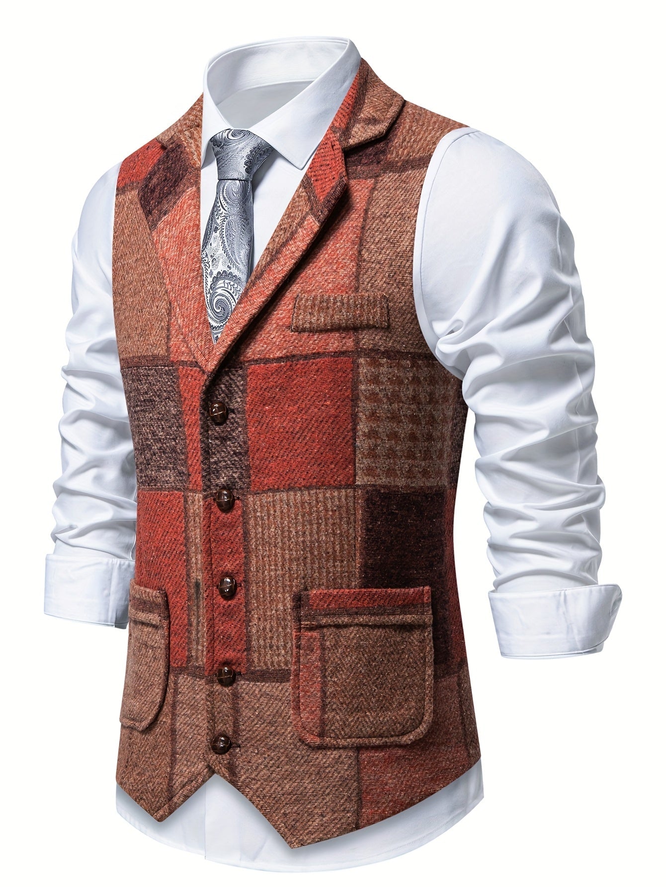 LAURENT MONACO | GILET EN TWEED POUR HOMMES
