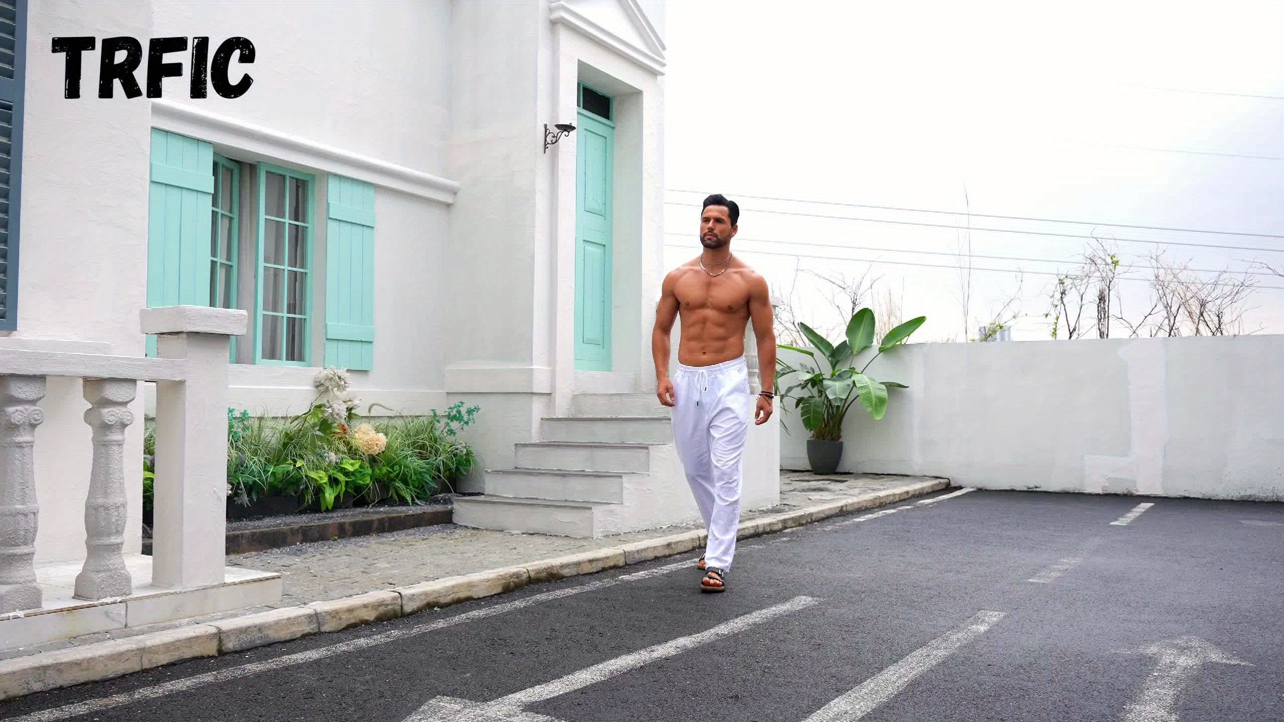 LAURENT MONACO | PANTALON EN LIN POUR HOMMES