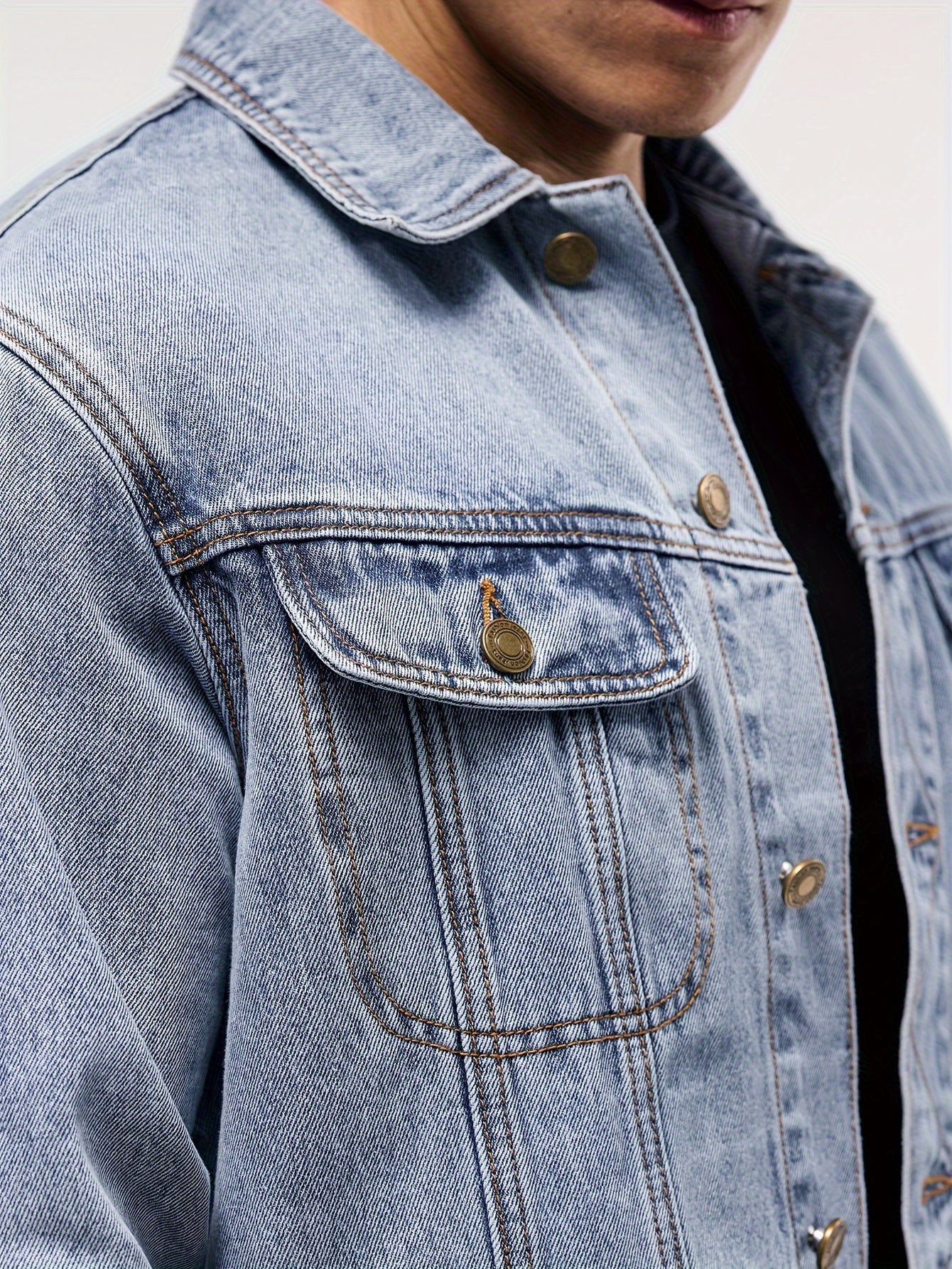 LAURENT MONACO | VESTE DE TRAVAIL EN DENIM POUR HOMMES