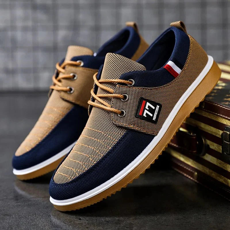 LAURENT MONACO | CHAUSSURES LOAFER EN CANVAS POUR HOMMES
