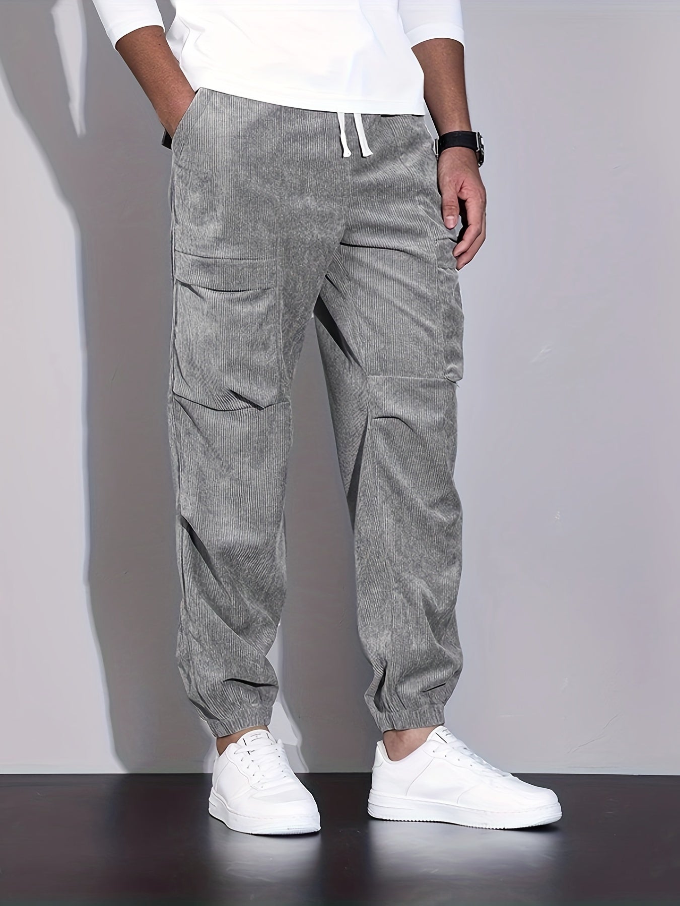LAURENT MONACO | PANTALON CARGO EN CORDUROY