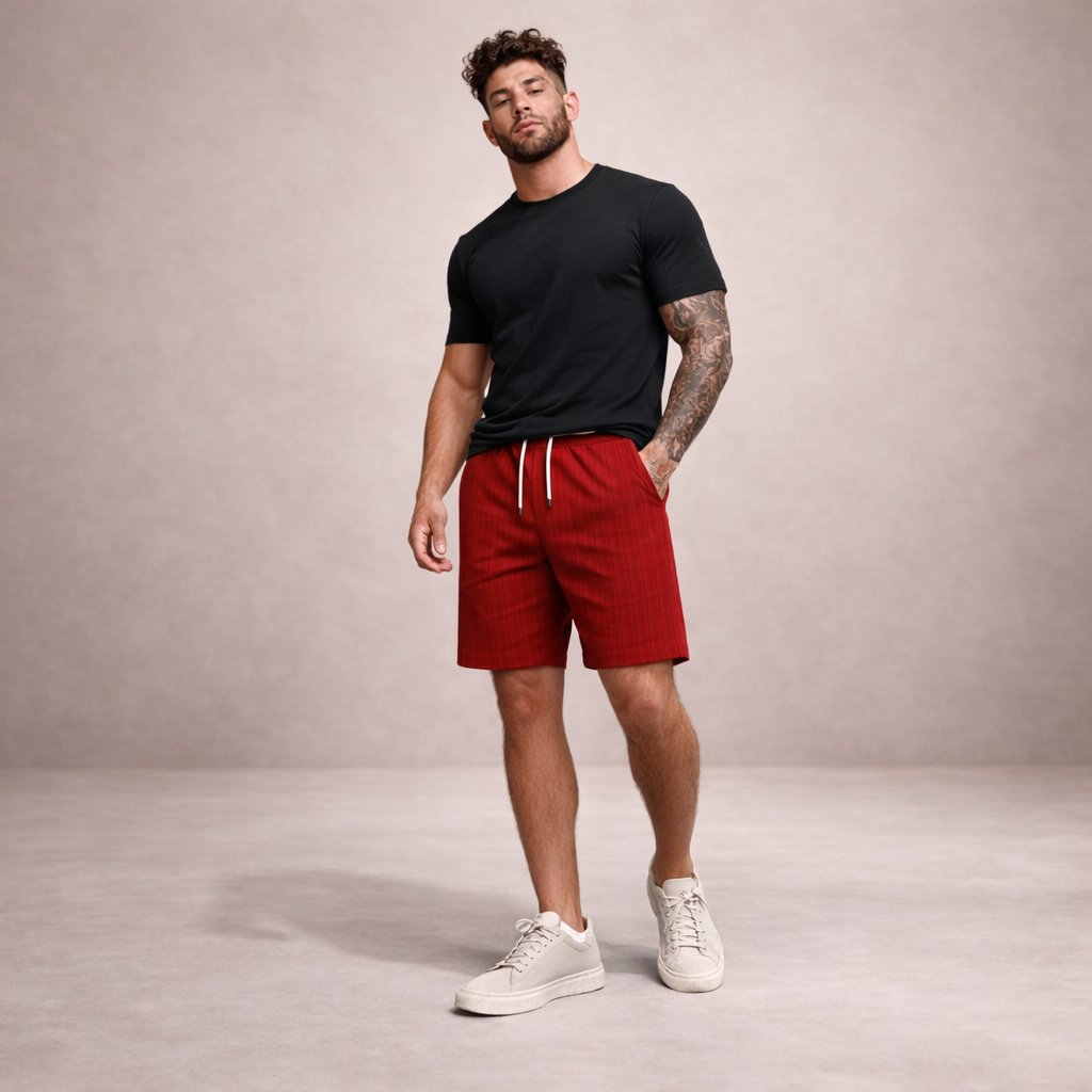 LAURENT MONACO | SHORTS D'ÉTÉ EN LIN POUR HOMMES
