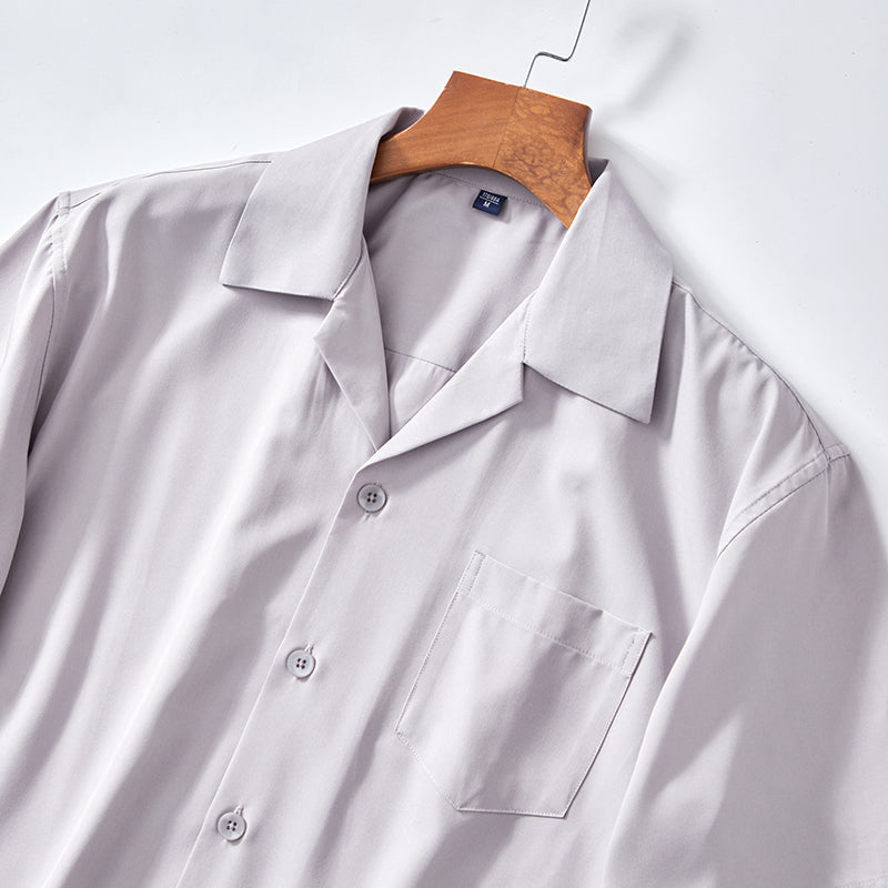 LAURENT MONACO | CHEMISE COL CUBAIN POUR HOMMES