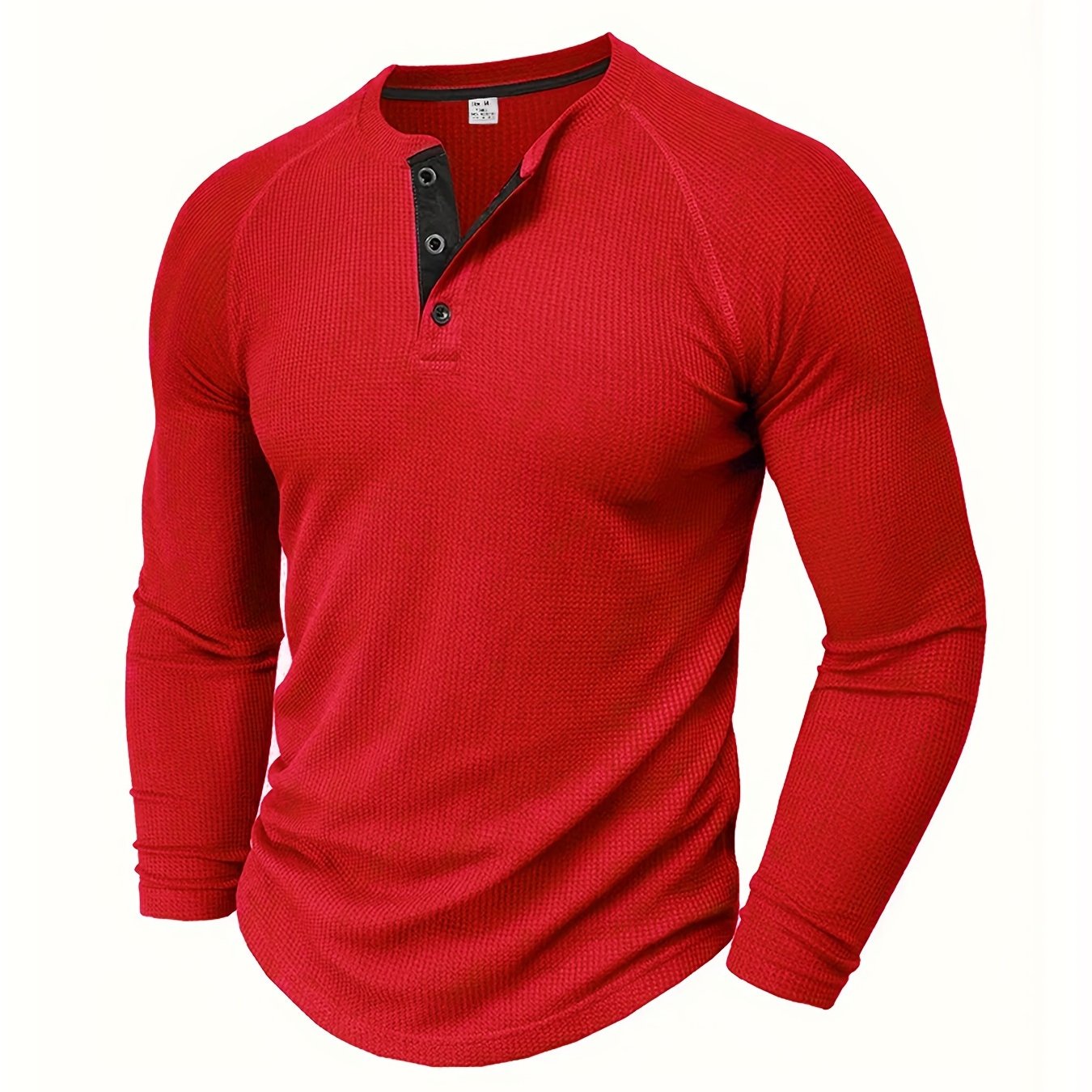 LAURENT MONACO | T-SHIRT HENLEY TEXTURÉ POUR HOMMES