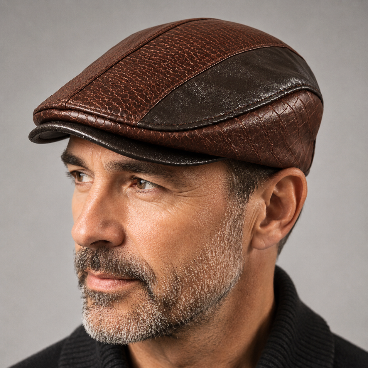 LAURENT MONACO | CASQUETTE À EMPIÈCEMENTS CROCODILE POUR HOMMES