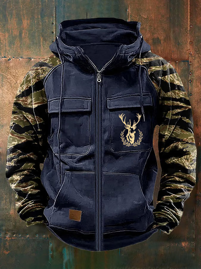 LAURENT MONACO | SWEAT À CAPUCHE ZIPPÉ MULTI-POCHES CLEAN POUR HOMME