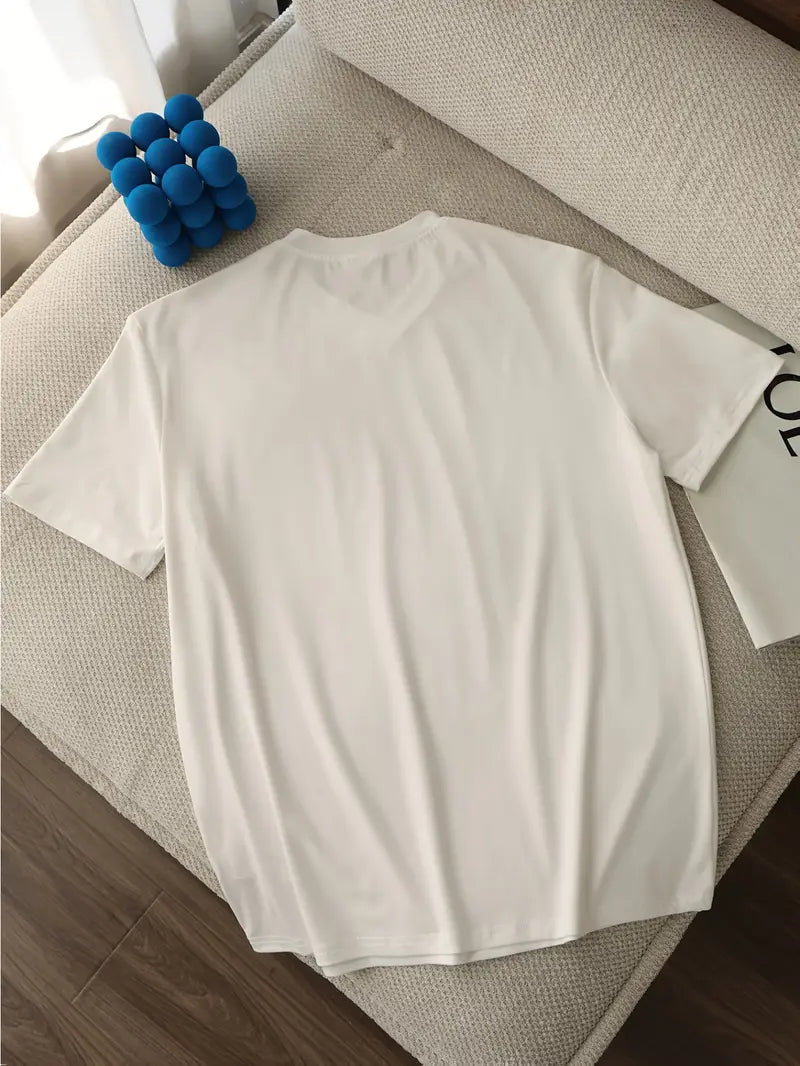LAURENT MONACO | T-SHIRT À COL EN V POUR HOMMES