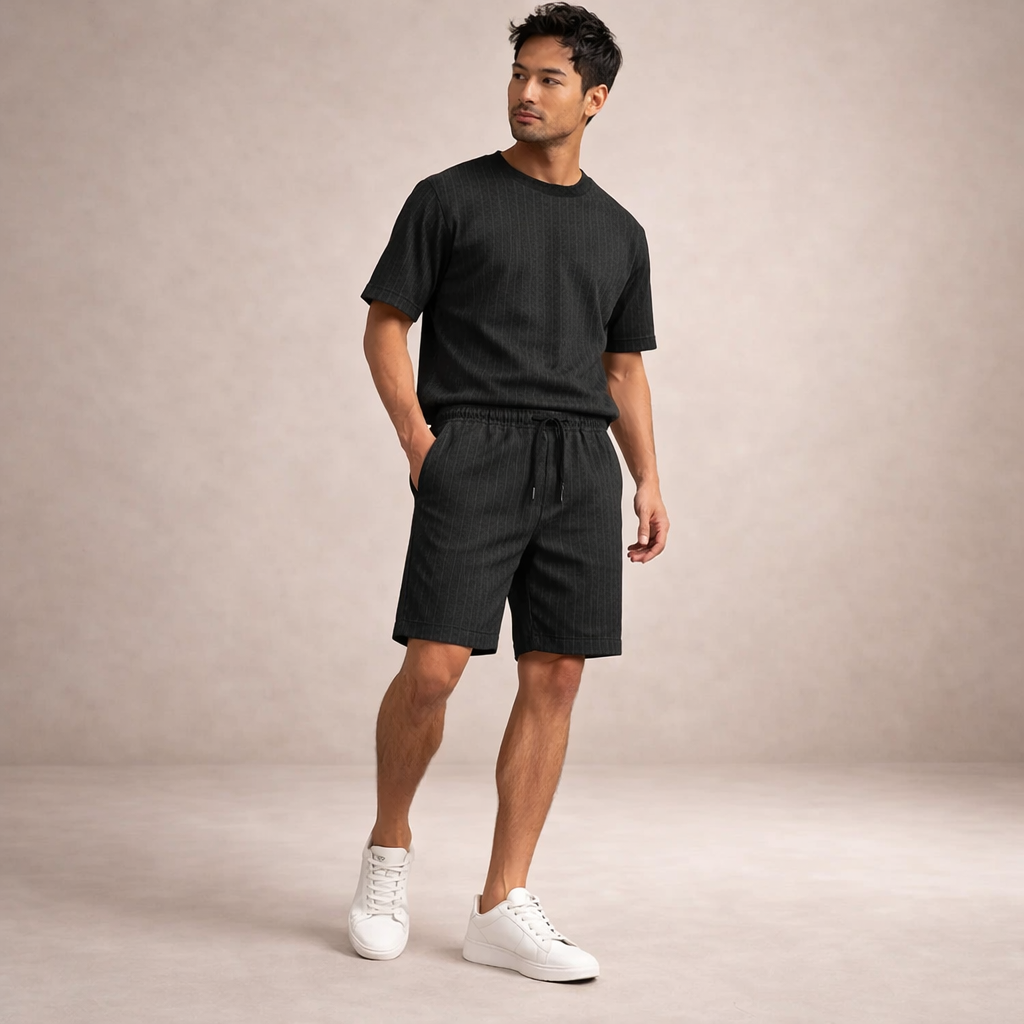 LAURENT MONACO | SHORTS D'ÉTÉ EN LIN POUR HOMMES