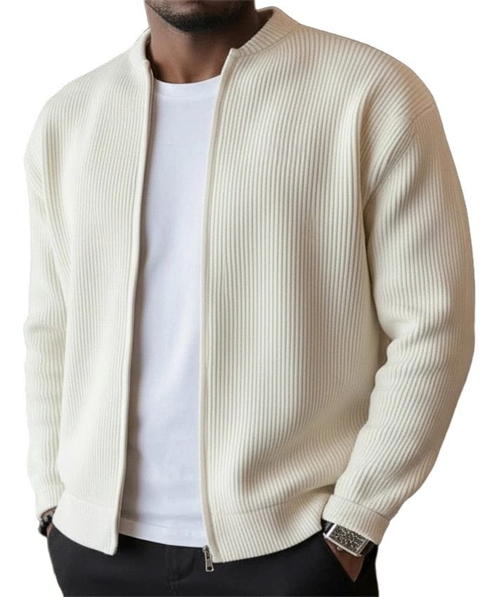 LAURENT MONACO | CARDIGAN À COUTURES COULISSÉES POUR HOMMES