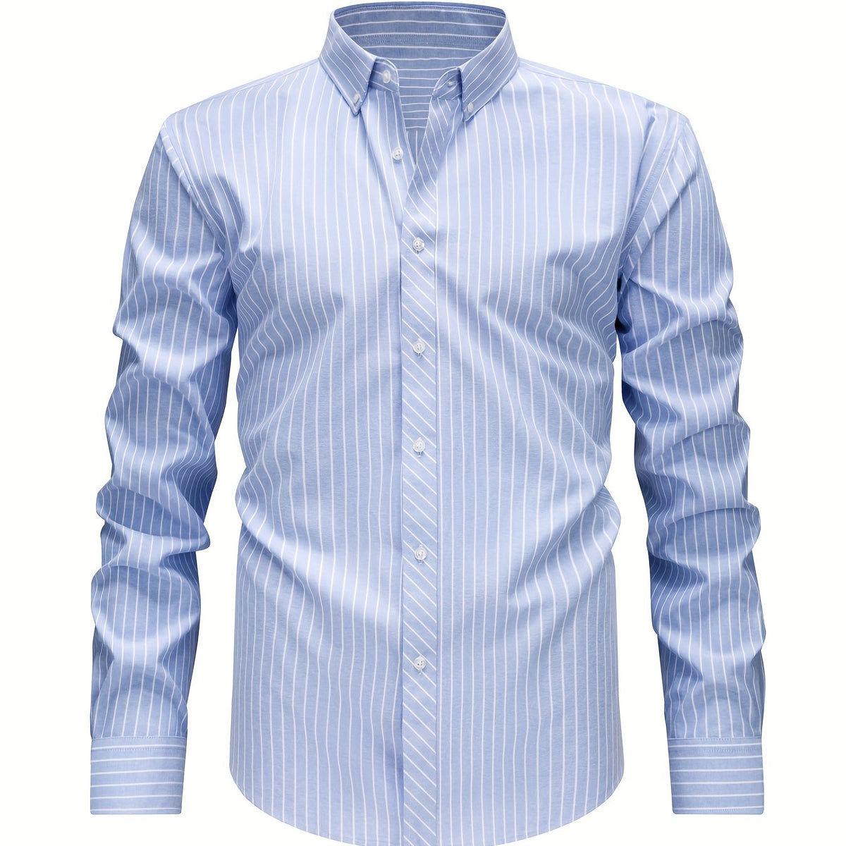 LAURENT MONACO | CHEMISE À RAYURES ET BOUTONS POUR HOMMES