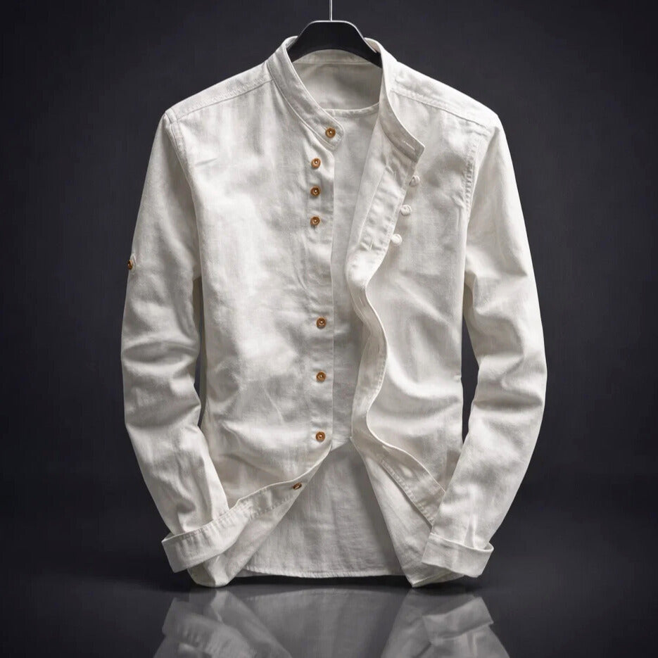 LAURENT MONACO | CHEMISE À COL MONTANT POUR HOMMES
