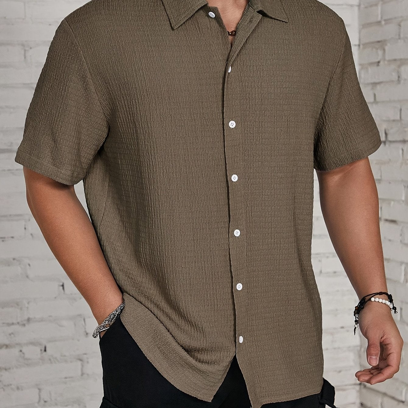 LAURENT MONACO | CHEMISE DE PRINTEMPS CLASSIQUE POUR HOMMES