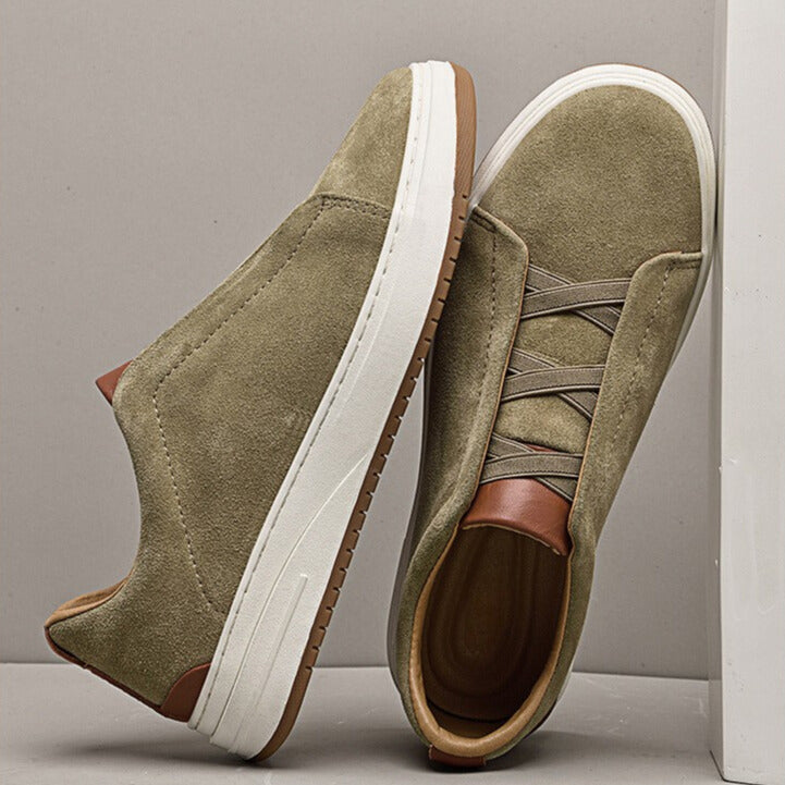 LAURENT MONACO | CHAUSSURES SANS LACETS EN DAIM POUR HOMME
