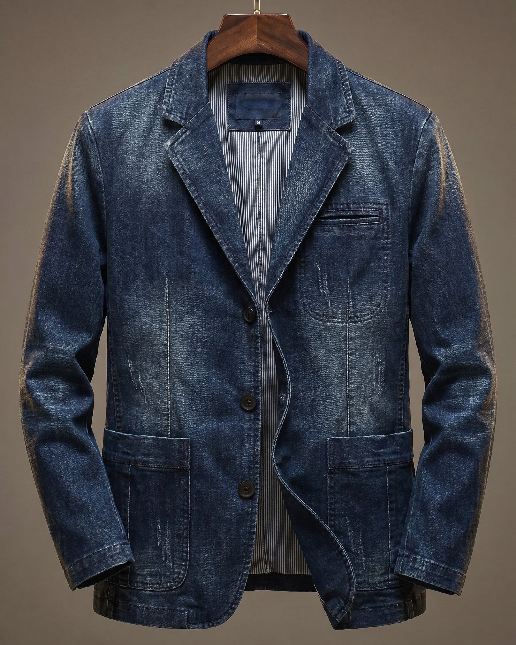 LAURENT MONACO | CHEMISE EN DENIM ÉPAIS POUR HOMMES