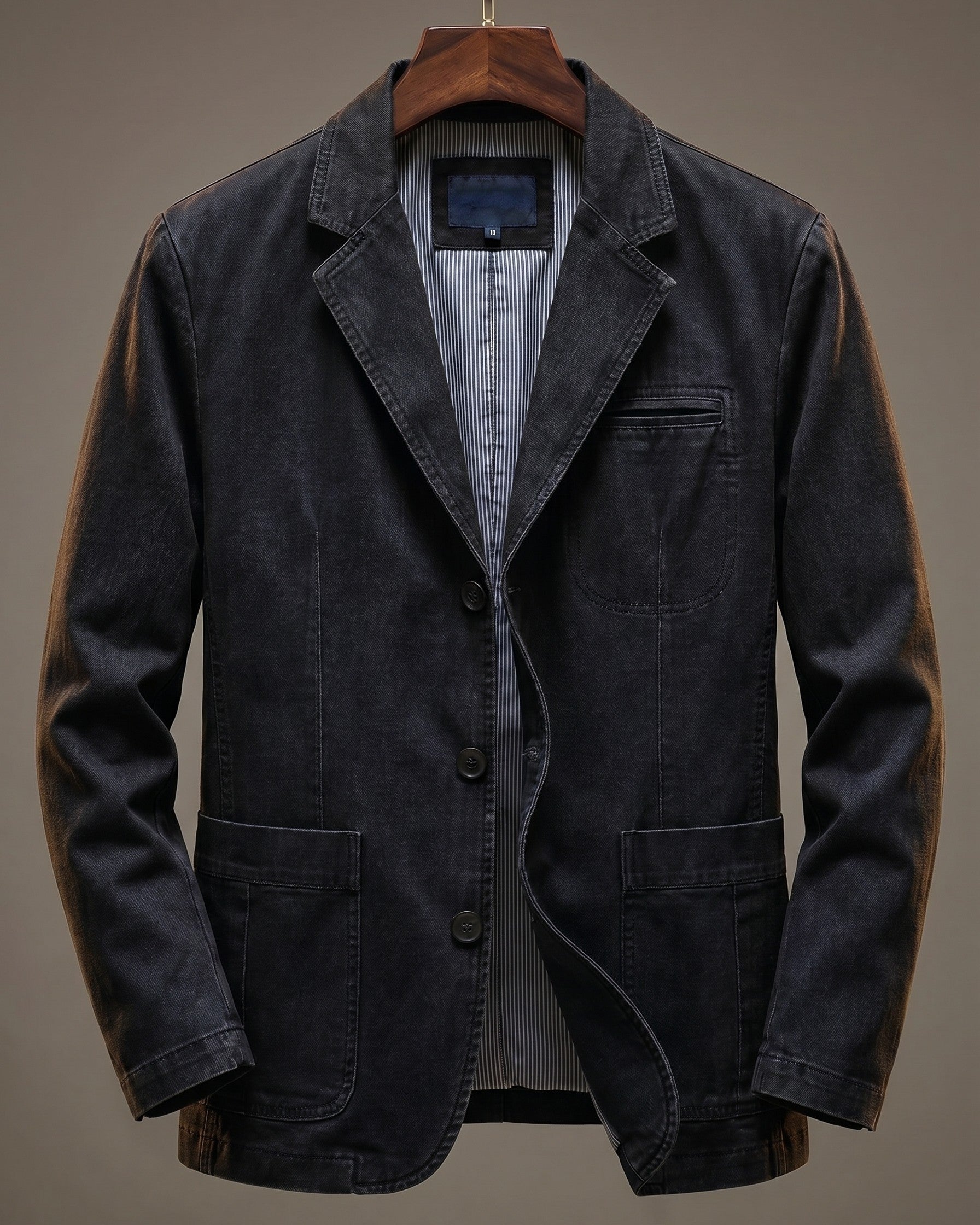 LAURENT MONACO | CHEMISE EN DENIM ÉPAIS POUR HOMMES