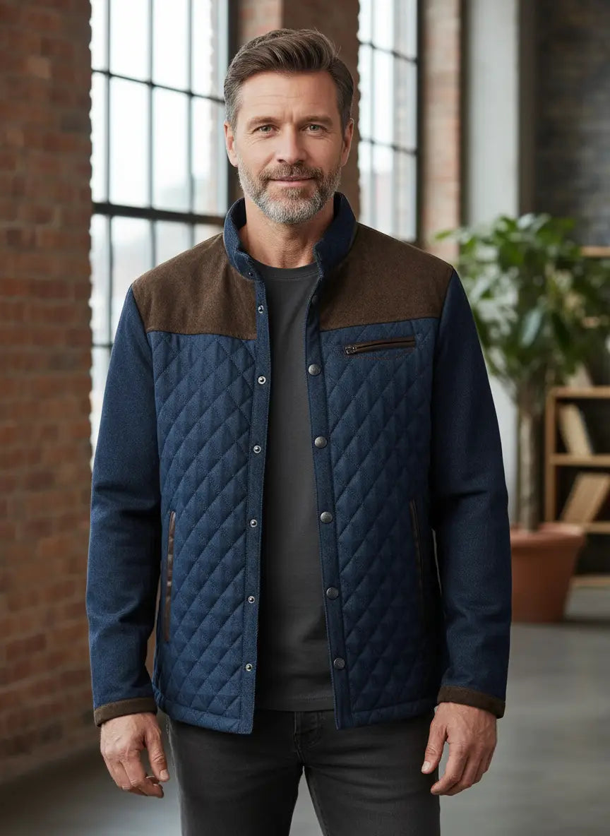 LAURENT MONACO | VESTE HYBRIDE QUILTÉE POUR HOMMES